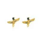 Mallard Cut Out Cufflinks | 3D Engraved Sterling Silver | Gold Tone Finish